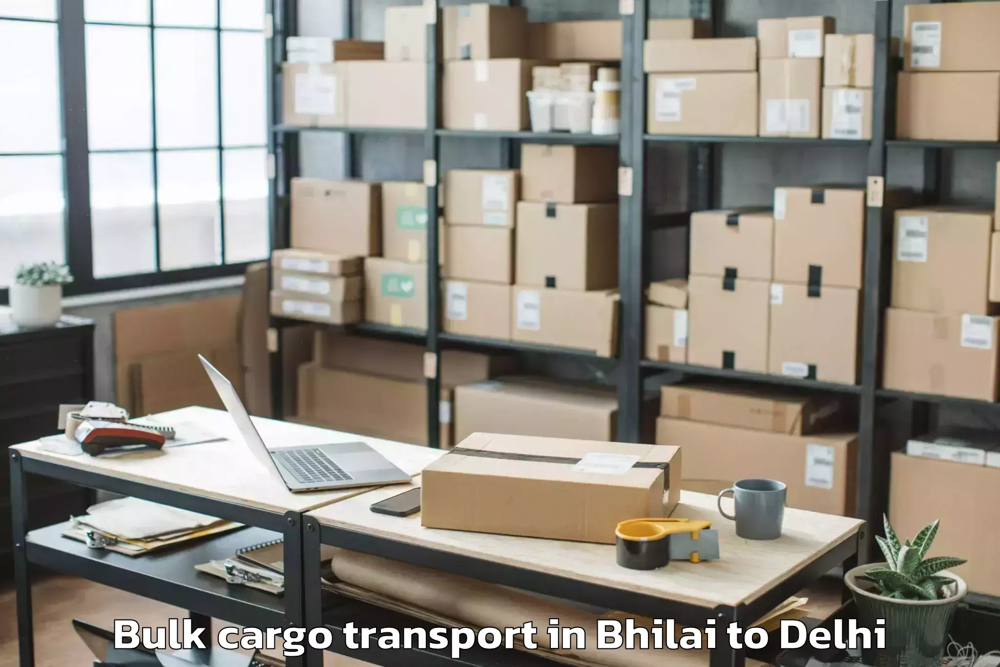 Trusted Bhilai to Unity One Mall Janakpuri Bulk Cargo Transport